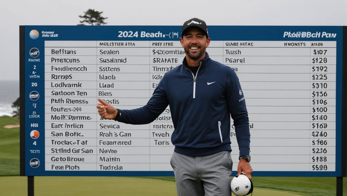 Выплаты призовых денег AT&T Pebble Beach Pro-Am в рамках тура PGA Tour 2024 г. —