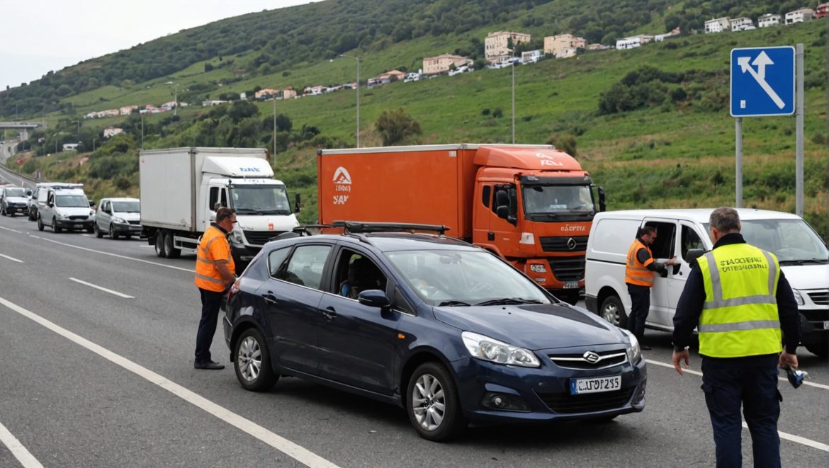 Авария на автомагистрали Катания-Сиракузы, закрытой в сторону Катании.