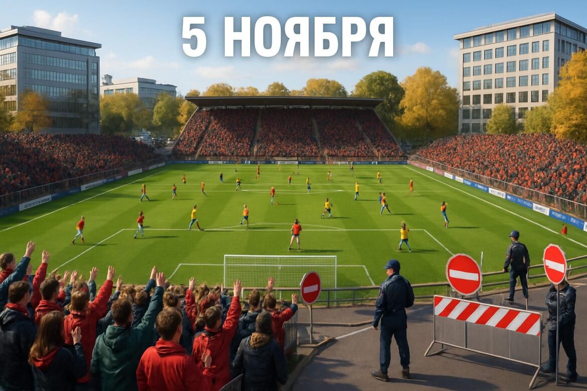 Пять ноября: футбольное событие и ограничения движения на Крестовском острове