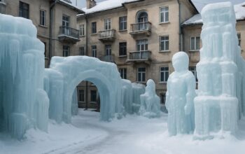 севастопольские ледовые постройки соседей заблокировали доступ к частным дворам, вызывая значительные неудобства и затруднения для жителей.